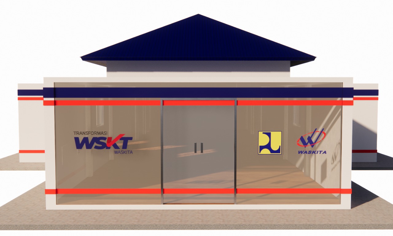 Front visualization of a customized modular project office